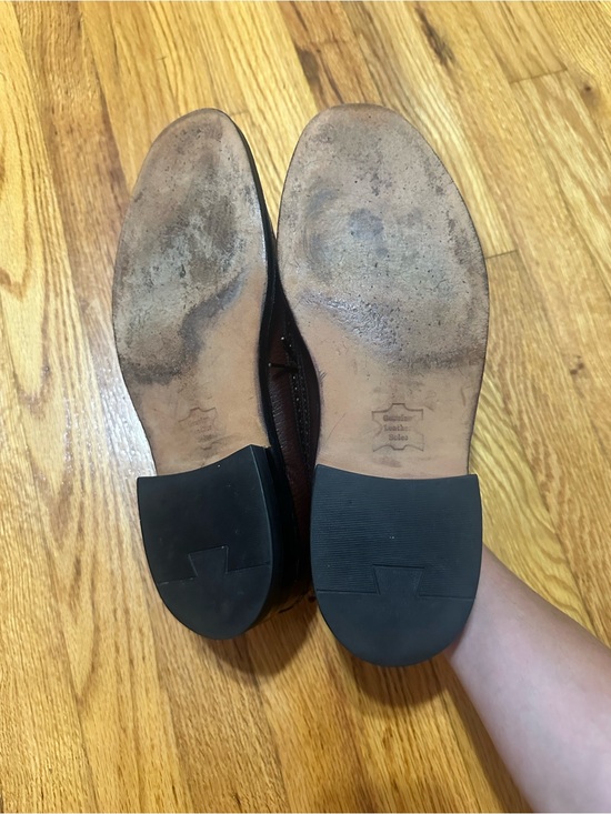 Vintage sears Men\'s Brown Wingtip Dress Shoes - Classic Leather size 9 1/2